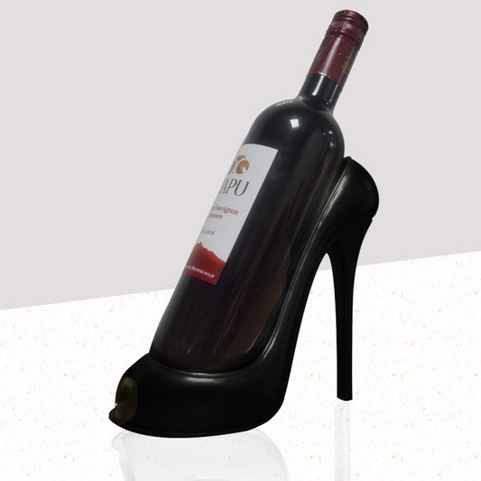 High-heeled shoe wine rack