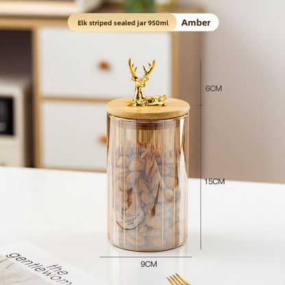 Glass storage container