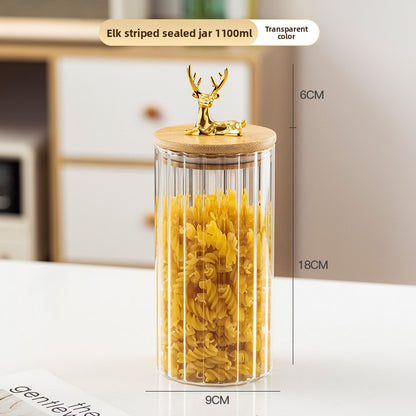 Glass storage container