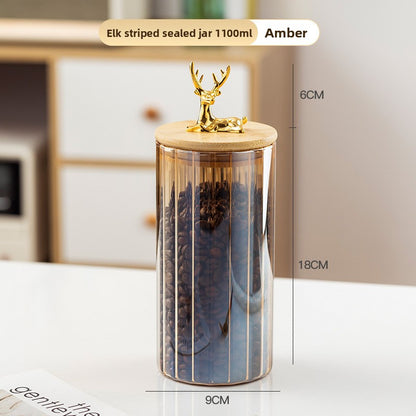 Glass storage container