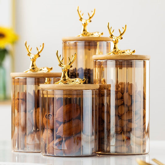 Glass storage container